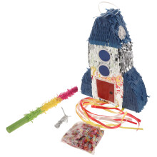 Rocket Pinata Tema Espaço Suprimentos Decorações