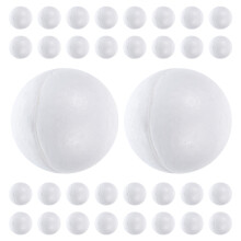 50 unid 5,6 cm bola branca para artesanato e enfeites