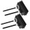 2Pcs Durable ABS Toilet Water Tank Push Button Dual Flush Black 9