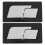 2Pcs Durable ABS Toilet Water Tank Push Button Dual Flush Black 6