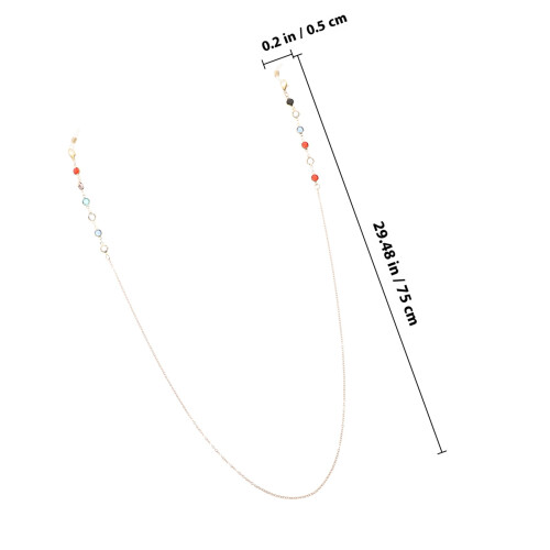 2 unidades de corrente para óculos, cordão para grau e sol 1