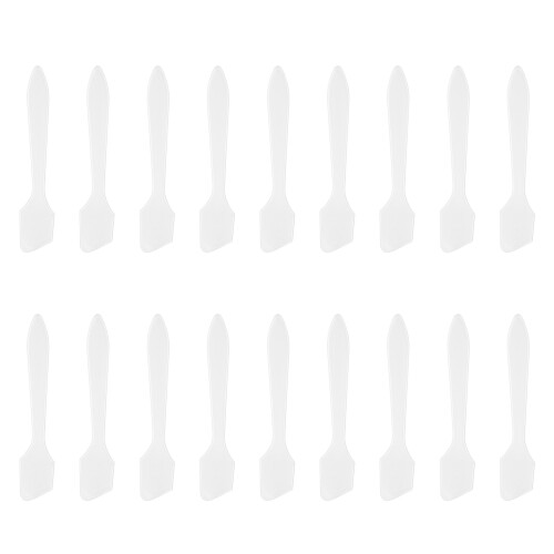 50 . colheres transparentes plástico para cosméticos