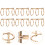 6 unid. argolas metálicas para caderno com folhas ( ) 4