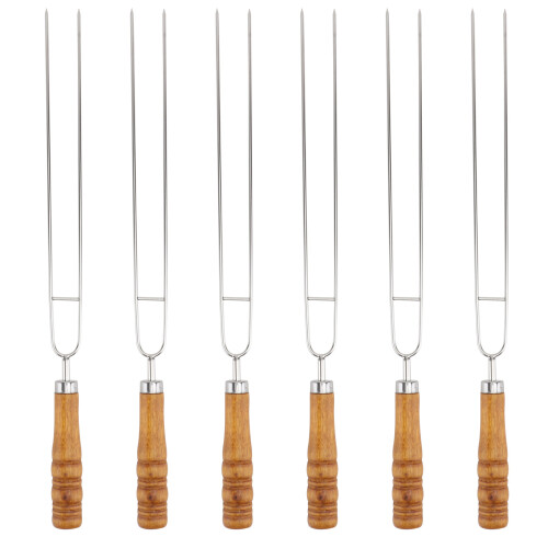 6 espetos c/ , utensílios p/ , 1