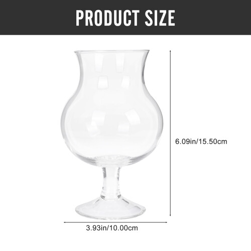 forma de tulipa com pé para cocktail e champanhe de 1