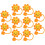 10 ponteiras de silicone forma de sol para reutilizáveis 6