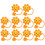 10 ponteiras de silicone forma de sol para reutilizáveis 2