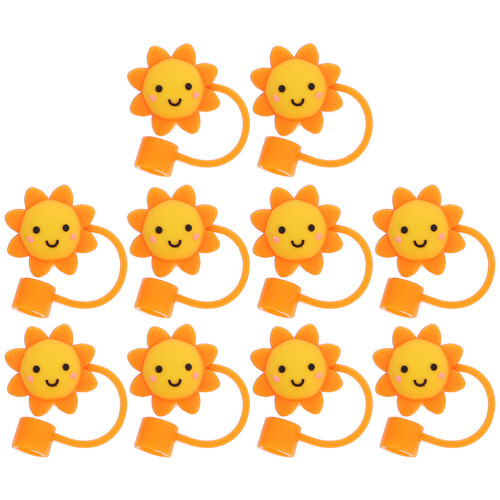 10 ponteiras de silicone forma de sol para reutilizáveis 1
