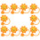 10 ponteiras de silicone forma de sol para reutilizáveis 4