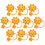 10 ponteiras de silicone forma de sol para reutilizáveis 7