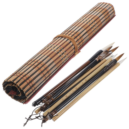 conjunto de pincéis para caligrafia chinesa com fina e 1