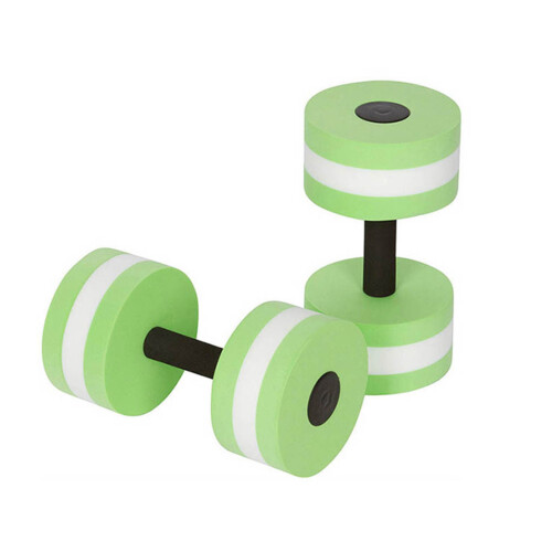 2 halteres aquáticos EVA para exercícios (verde)