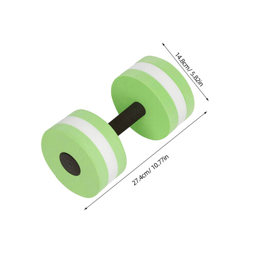 2 halteres aquáticos EVA para exercícios (verde) 2