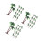 45 unid. de coqueiros plástico para decoração tropical 4