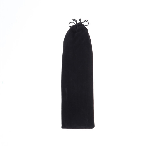 schwarze flanell beuteltasche mit für besteck