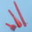 Shoe Horn For Boots Red Resin 1set 3