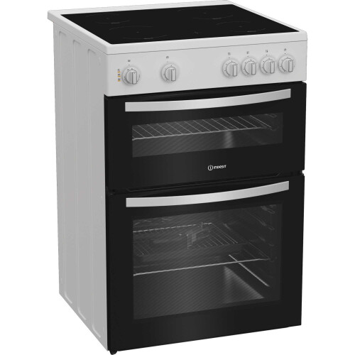 Indesit Indesit 60cm Electric Cooker with Ceramic Hob - White - A Rated 1