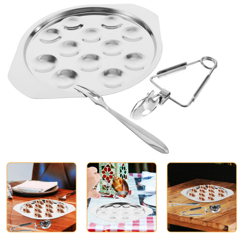 1 set schneckenplatte aus , servierplatte für 2