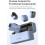 Lightweight Dustproof Silicone Protective Cover For Mic Charging Dock Transmitter Receiver Black Replacement 3