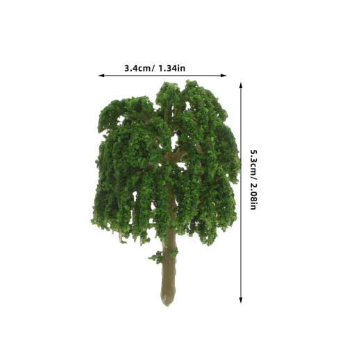 kunstmatige mini boomplanten van plastic voor huismodeldecoratie 1