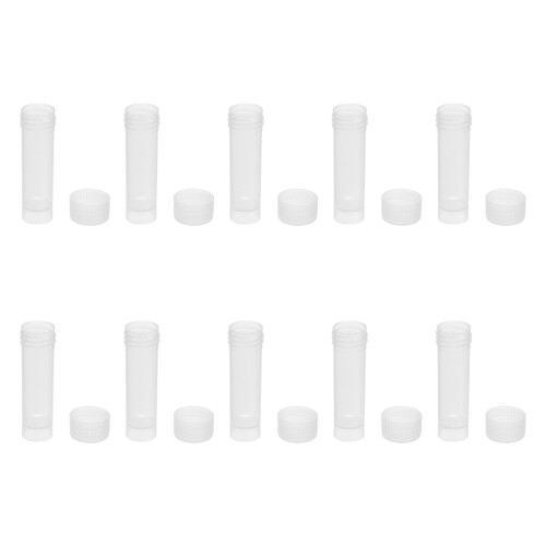 10 stuks transparante plastic buizen naaldendispenser opbergfles
