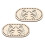 2 Stuks Diy Ovaal Haaktas Bodemplaat 7