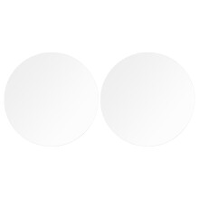 2Stk Runde Klare Acrylblanks Transparent Schutzfolie Bastelmaterial