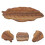 Blattförmiges Holztablett Für Snacks Und Kuchen 3