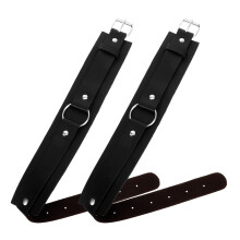 Leder Armband Damen Punk Style Verstellbar Schwarz Armgurt