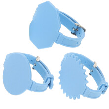 3Stk Silikon Memo Armband In Uhrenform Löschbar Himmelblau