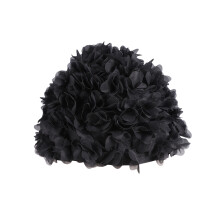 Swim Headband Anti Skid Flower Petals Shaped 1pcs Black Nylon