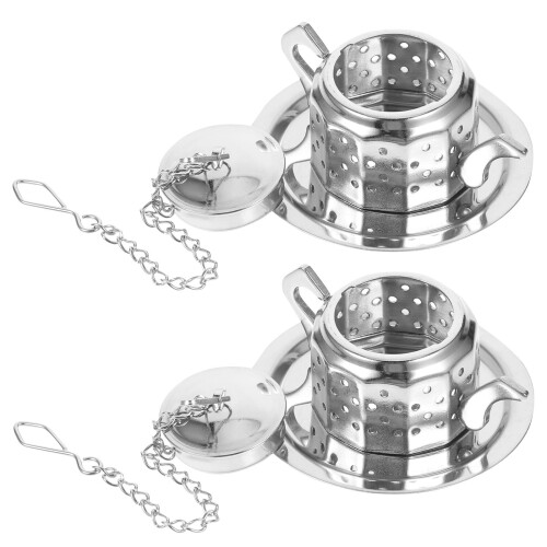 2st Teefilter-Ei Tee-Ei Teefiltersieb 2