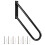1Barre Main Noire Pare-Chocs Pour Escalier Sécurise 1