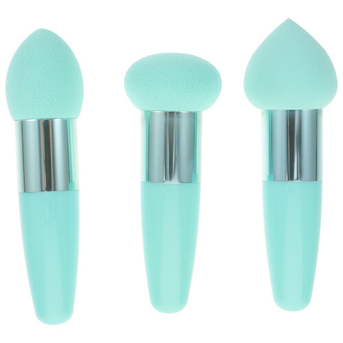 3 make-up-schwämmchen, foundation- und puderpinsel 1