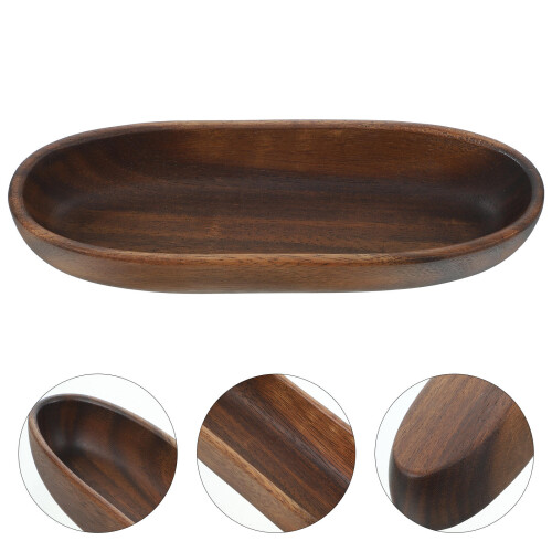 Bootförmige Schale Aus Holz Für Servieren 1