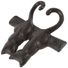 1 wandhaken, vintage tier-haken für kleidung,