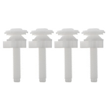 4 Toilettenschraube Toilettendeckel Weiß Plastik