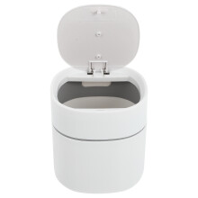 1 haushaltsmülleimer mit deckel, mini-abfalleimer für desktop
