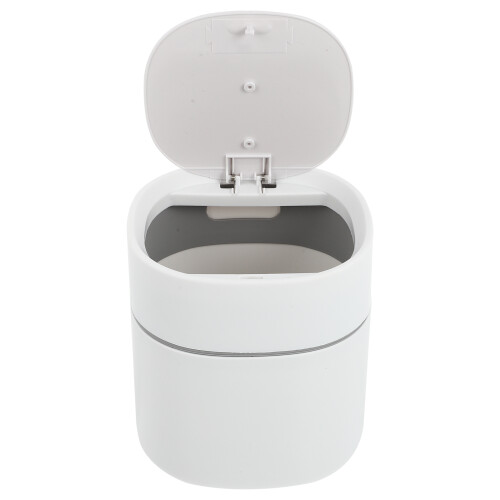 1 haushaltsmülleimer mit deckel, mini-abfalleimer für desktop