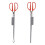 2pcs Stainless Steel Eel Tong Crab Tong Multi-Function Metal Eel Clips 6