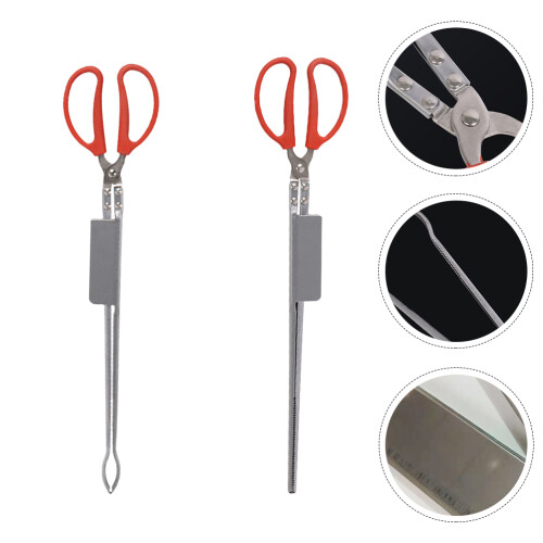 2pcs Stainless Steel Eel Tong Crab Tong Multi-Function Metal Eel Clips 2