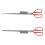 2pcs Stainless Steel Eel Tong Crab Tong Multi-Function Metal Eel Clips 8