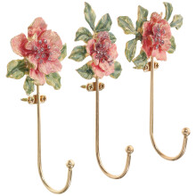 3St Blumenförmige Wandhaken Aus Metall Für Mäntel Und Handtücher