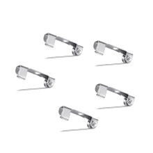 200 stück 1,5 cm silber broschennadel rückverschluss drei löcher diy
