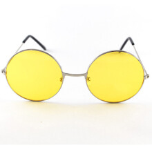 2 große sonnenbrillen uv400 retro silber gelb