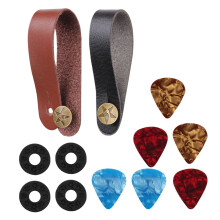 1 Set Ukulelen-Plektren, Gitarrengurt, Rutschfeste Schnallen ()