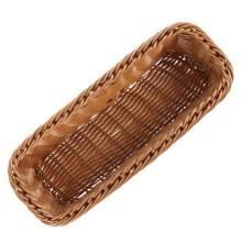 geflochtener Obstkorb aus Imitat-Rattan für Küchenutensilien und Besteck
