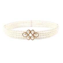 Brautgürtel Perlen Blume Hochzeit Weiß Eleganter Gürtel