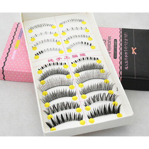 10 Paar Falsche Wimpern Transparenter 2
