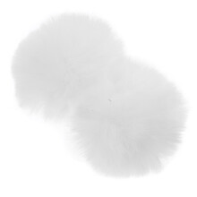 2Stk Faux Pelz Pompon Schuh Anhänger Abnehmbare Deko